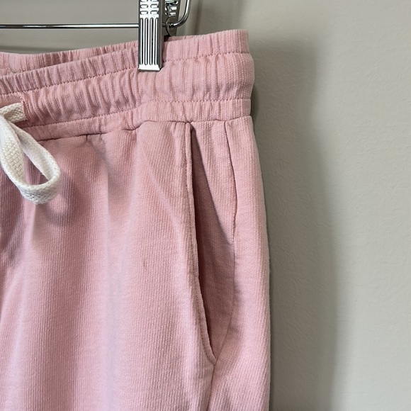 MADEWELL Pant Saunter Sweatpants Pink Terry Cloth Drawstring Sz XS - Picture 5 of 11